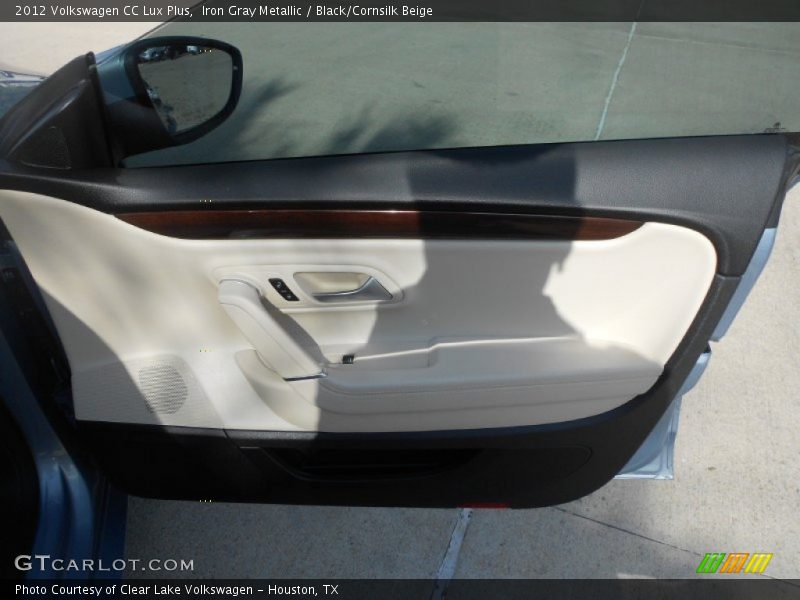 Iron Gray Metallic / Black/Cornsilk Beige 2012 Volkswagen CC Lux Plus