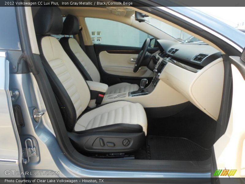 Iron Gray Metallic / Black/Cornsilk Beige 2012 Volkswagen CC Lux Plus