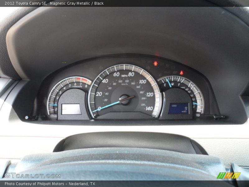 Magnetic Gray Metallic / Black 2012 Toyota Camry SE