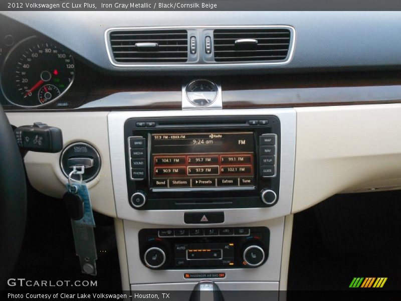 Iron Gray Metallic / Black/Cornsilk Beige 2012 Volkswagen CC Lux Plus