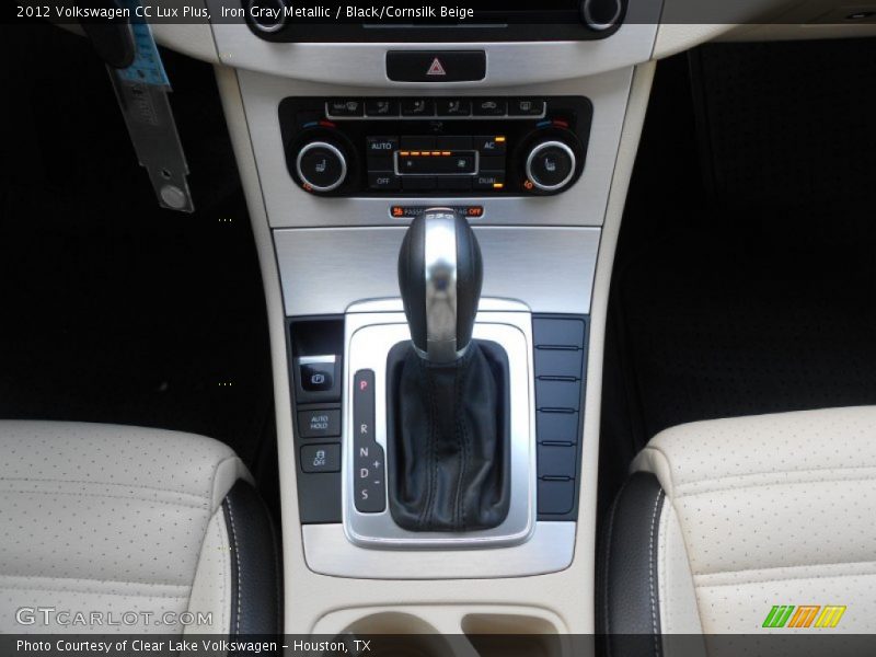 Iron Gray Metallic / Black/Cornsilk Beige 2012 Volkswagen CC Lux Plus