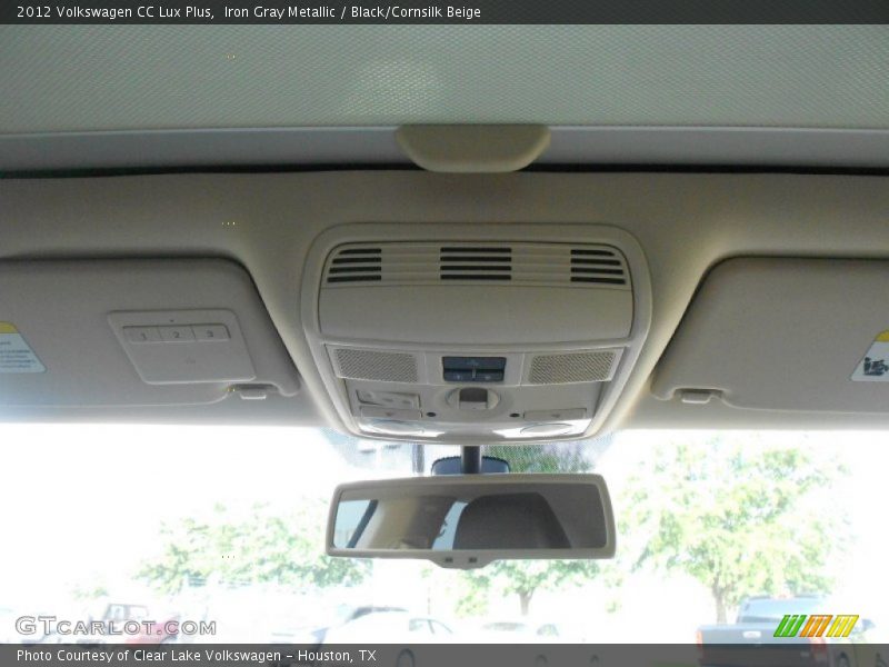 Iron Gray Metallic / Black/Cornsilk Beige 2012 Volkswagen CC Lux Plus