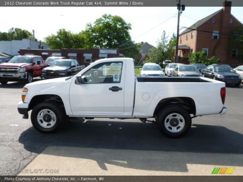 Summit White / Ebony 2012 Chevrolet Colorado Work Truck Regular Cab 4x4