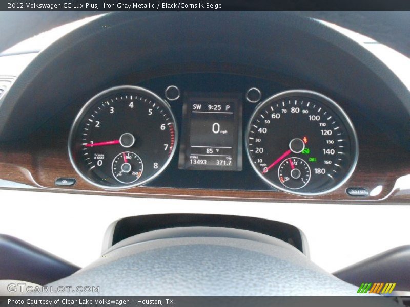 Iron Gray Metallic / Black/Cornsilk Beige 2012 Volkswagen CC Lux Plus