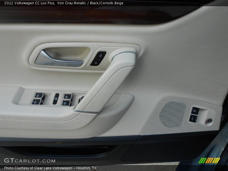 Iron Gray Metallic / Black/Cornsilk Beige 2012 Volkswagen CC Lux Plus