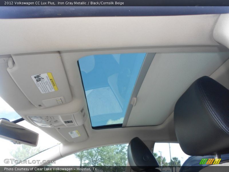 Iron Gray Metallic / Black/Cornsilk Beige 2012 Volkswagen CC Lux Plus