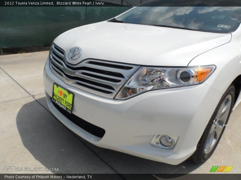 Blizzard White Pearl / Ivory 2012 Toyota Venza Limited