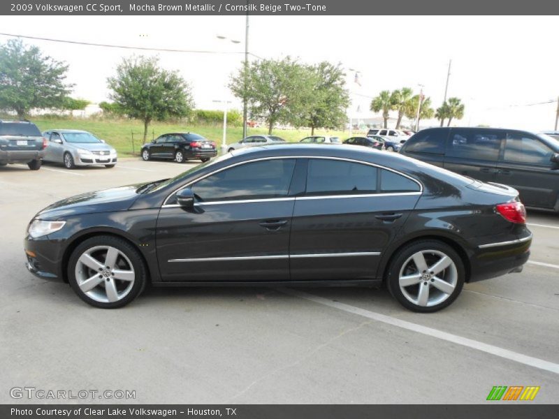 Mocha Brown Metallic / Cornsilk Beige Two-Tone 2009 Volkswagen CC Sport