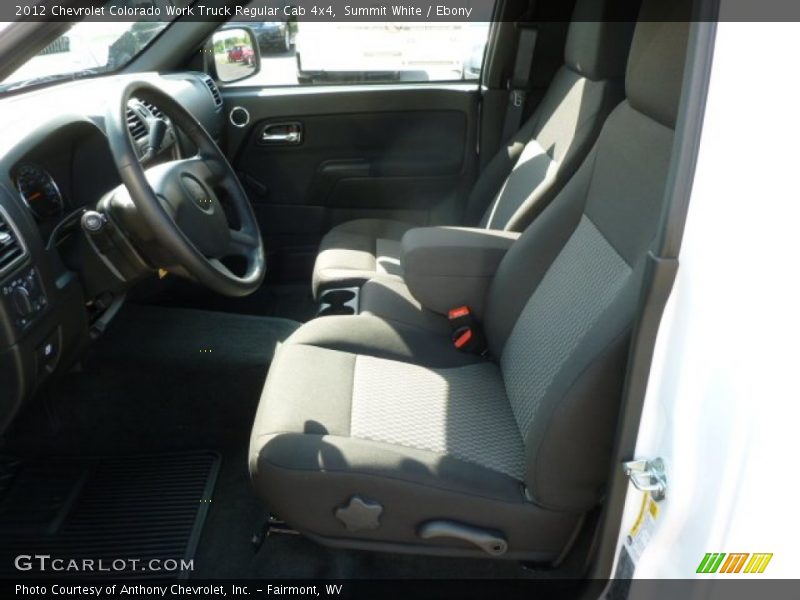 Summit White / Ebony 2012 Chevrolet Colorado Work Truck Regular Cab 4x4