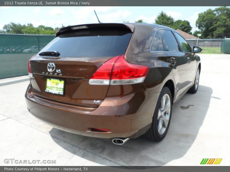 Sunset Bronze Mica / Ivory 2012 Toyota Venza LE