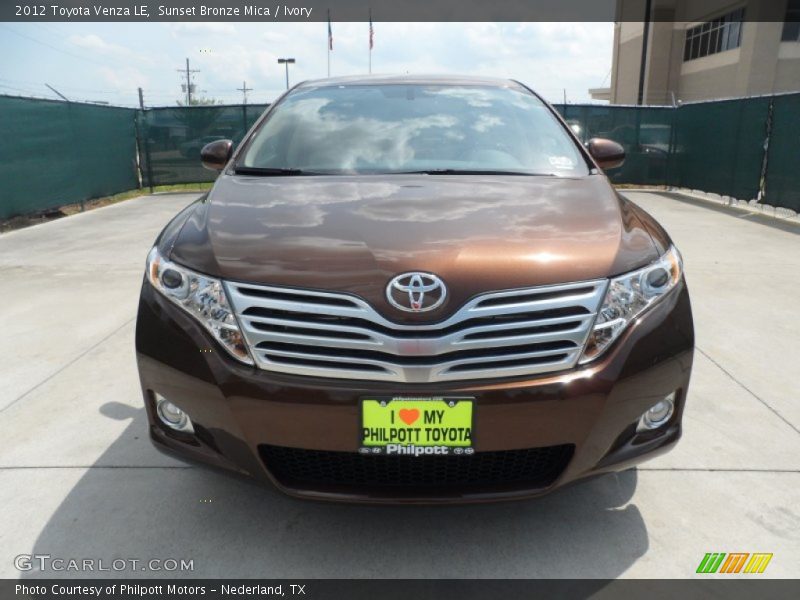 Sunset Bronze Mica / Ivory 2012 Toyota Venza LE