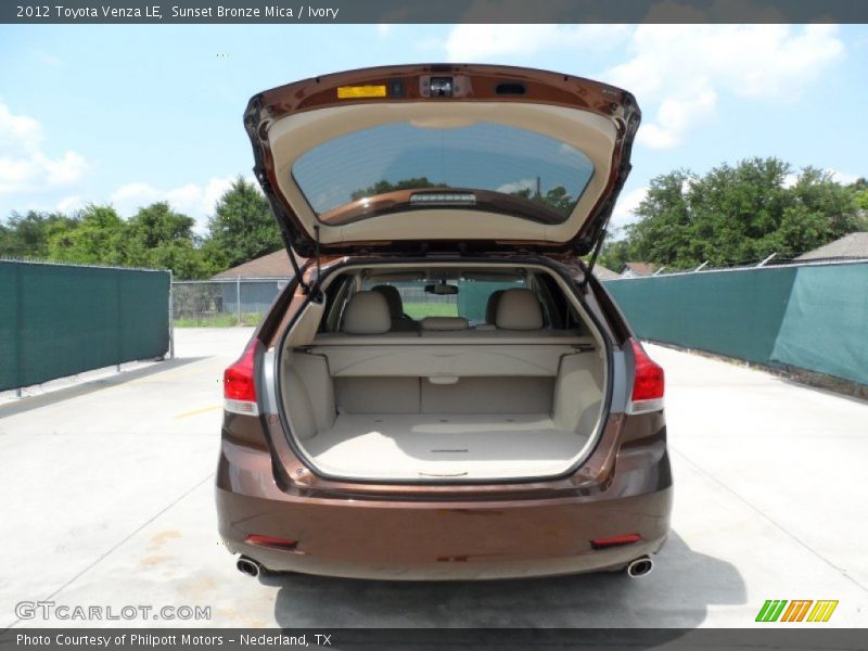  2012 Venza LE Trunk