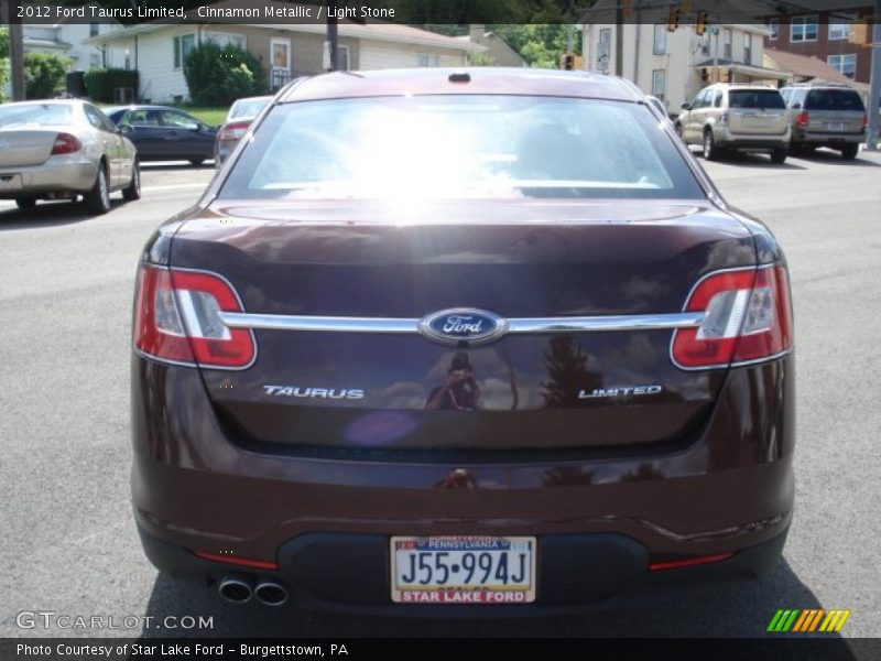 Cinnamon Metallic / Light Stone 2012 Ford Taurus Limited