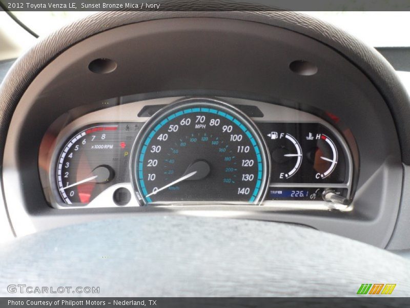  2012 Venza LE LE Gauges