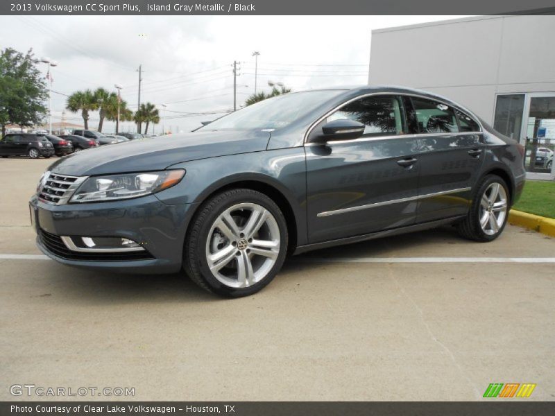 Island Gray Metallic / Black 2013 Volkswagen CC Sport Plus