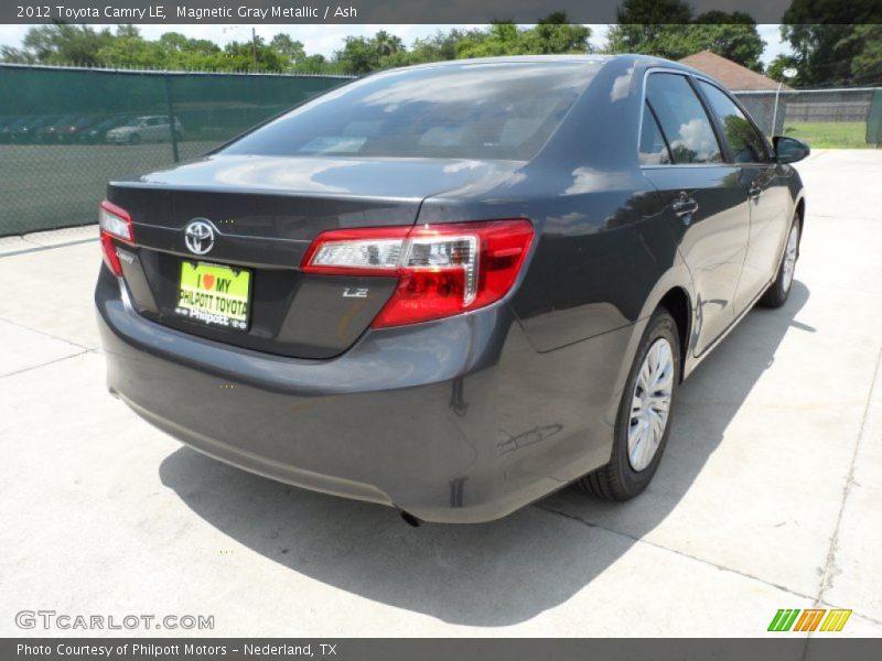 Magnetic Gray Metallic / Ash 2012 Toyota Camry LE