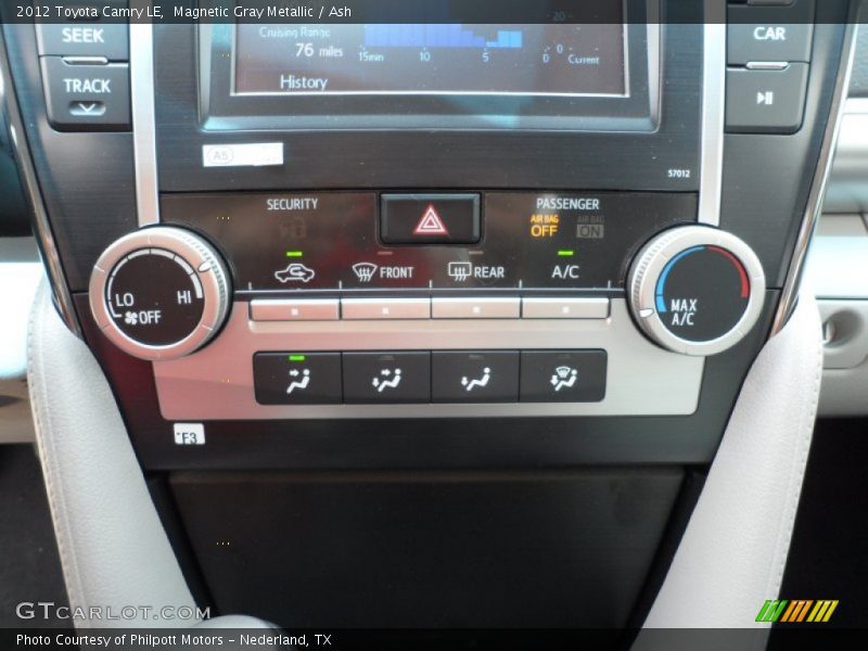 Magnetic Gray Metallic / Ash 2012 Toyota Camry LE