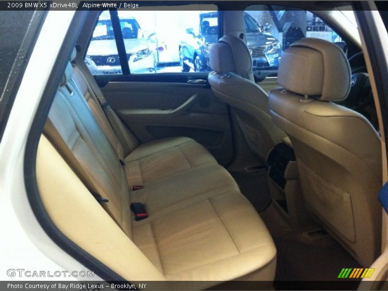 Alpine White / Beige 2009 BMW X5 xDrive48i