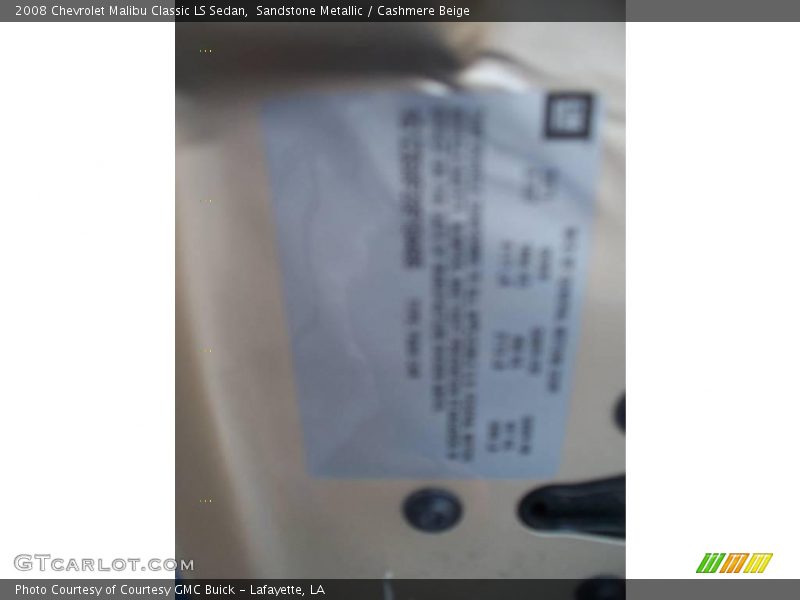 Sandstone Metallic / Cashmere Beige 2008 Chevrolet Malibu Classic LS Sedan