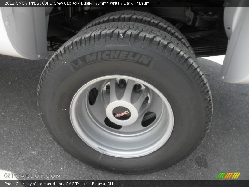 Summit White / Dark Titanium 2012 GMC Sierra 3500HD Crew Cab 4x4 Dually