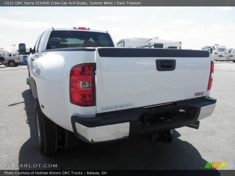 Summit White / Dark Titanium 2012 GMC Sierra 3500HD Crew Cab 4x4 Dually