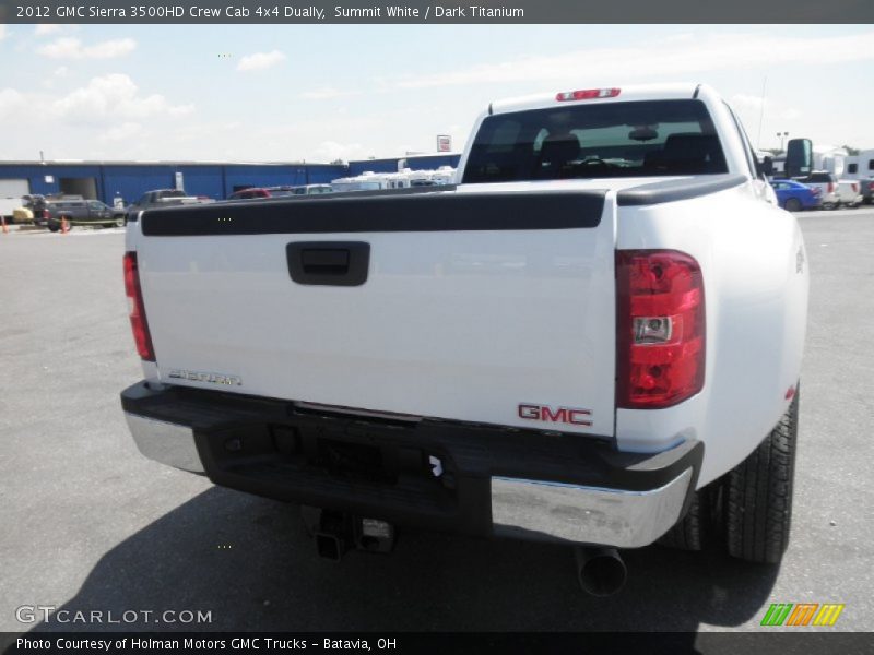 Summit White / Dark Titanium 2012 GMC Sierra 3500HD Crew Cab 4x4 Dually