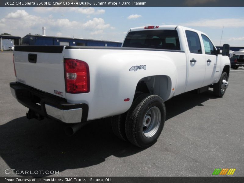 Summit White / Dark Titanium 2012 GMC Sierra 3500HD Crew Cab 4x4 Dually