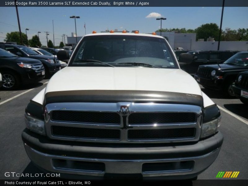 Bright White / Agate 1998 Dodge Ram 3500 Laramie SLT Extended Cab Dually