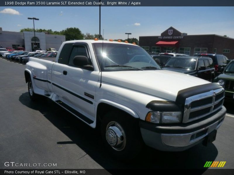 Bright White / Agate 1998 Dodge Ram 3500 Laramie SLT Extended Cab Dually
