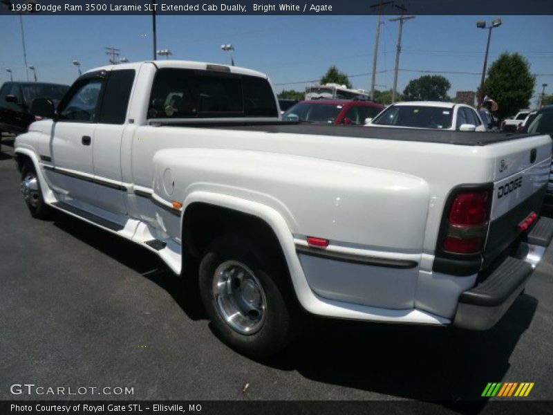 Bright White / Agate 1998 Dodge Ram 3500 Laramie SLT Extended Cab Dually
