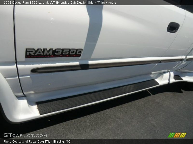 Bright White / Agate 1998 Dodge Ram 3500 Laramie SLT Extended Cab Dually