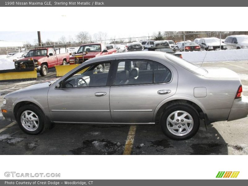 Sterling Mist Metallic / Black 1998 Nissan Maxima GLE