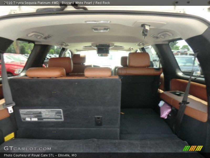Blizzard White Pearl / Red Rock 2010 Toyota Sequoia Platinum 4WD