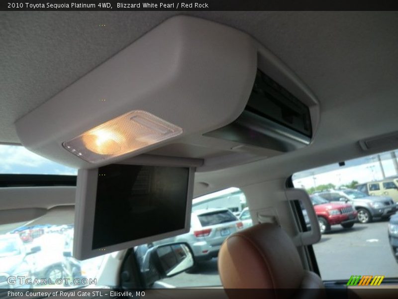 Blizzard White Pearl / Red Rock 2010 Toyota Sequoia Platinum 4WD