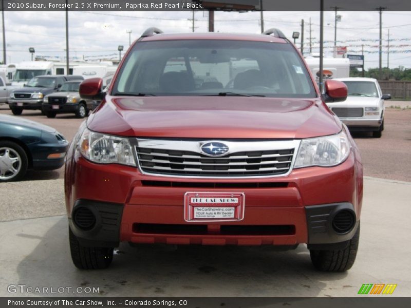 Paprika Red Pearl / Black 2010 Subaru Forester 2.5 X Premium