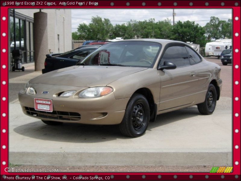 Ash Gold Pearl / Beige 1998 Ford Escort ZX2 Coupe