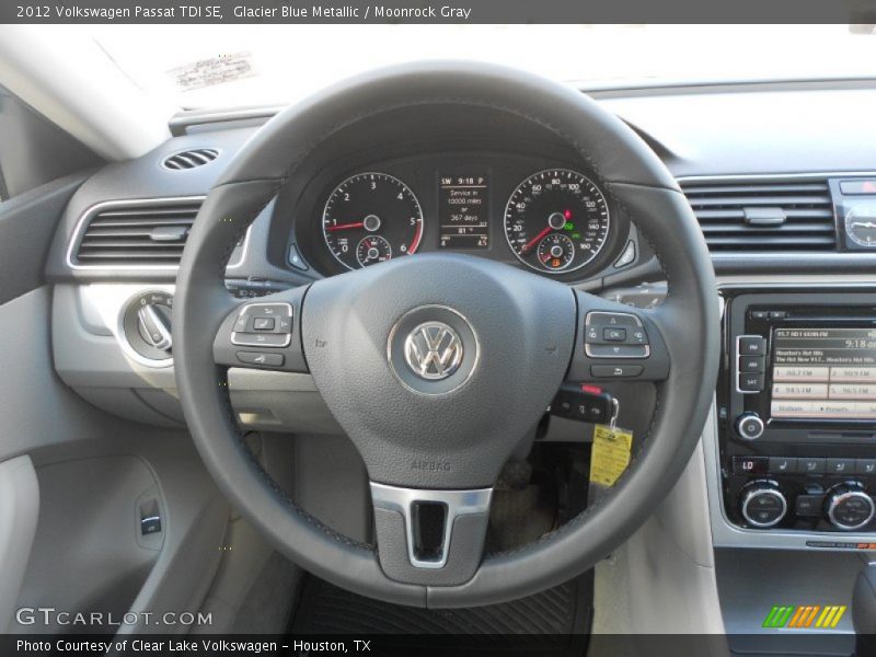 Glacier Blue Metallic / Moonrock Gray 2012 Volkswagen Passat TDI SE