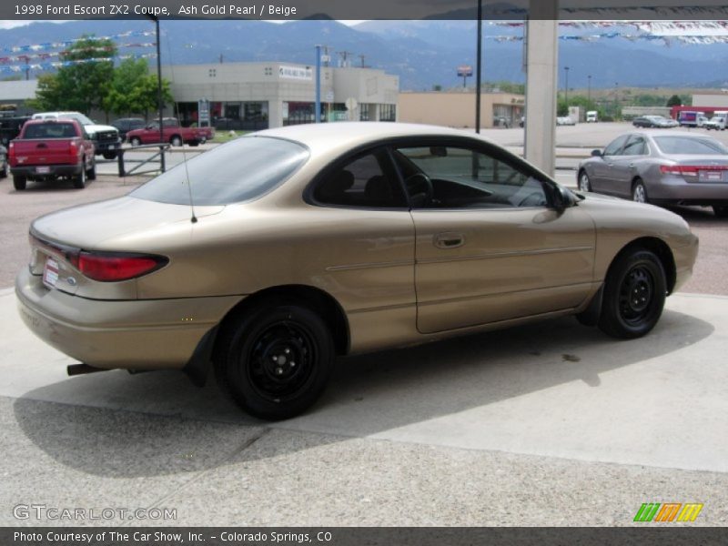 Ash Gold Pearl / Beige 1998 Ford Escort ZX2 Coupe