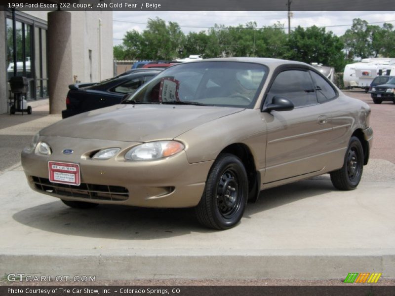 Ash Gold Pearl / Beige 1998 Ford Escort ZX2 Coupe