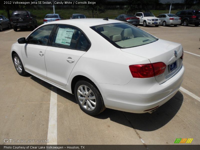 Candy White / Cornsilk Beige 2012 Volkswagen Jetta SE Sedan