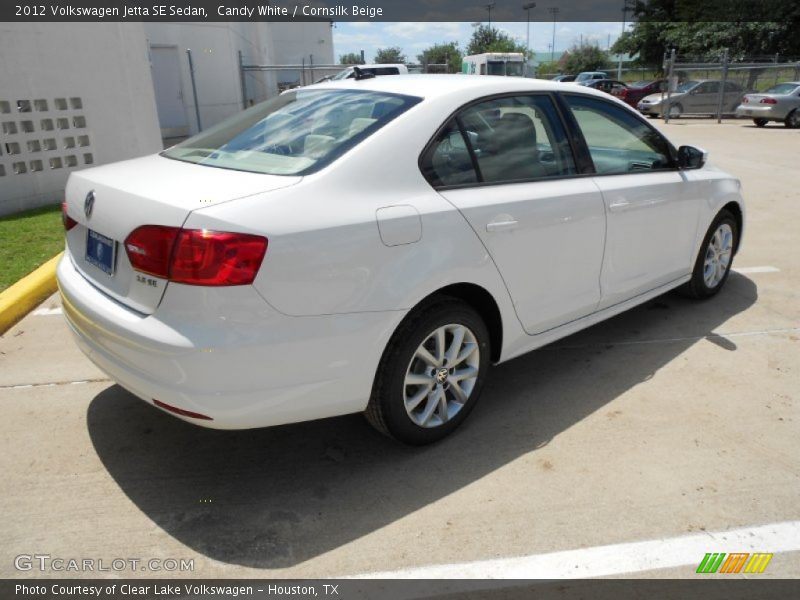 Candy White / Cornsilk Beige 2012 Volkswagen Jetta SE Sedan