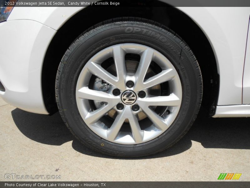 Candy White / Cornsilk Beige 2012 Volkswagen Jetta SE Sedan