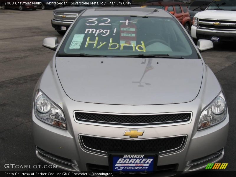 Silverstone Metallic / Titanium Gray 2008 Chevrolet Malibu Hybrid Sedan