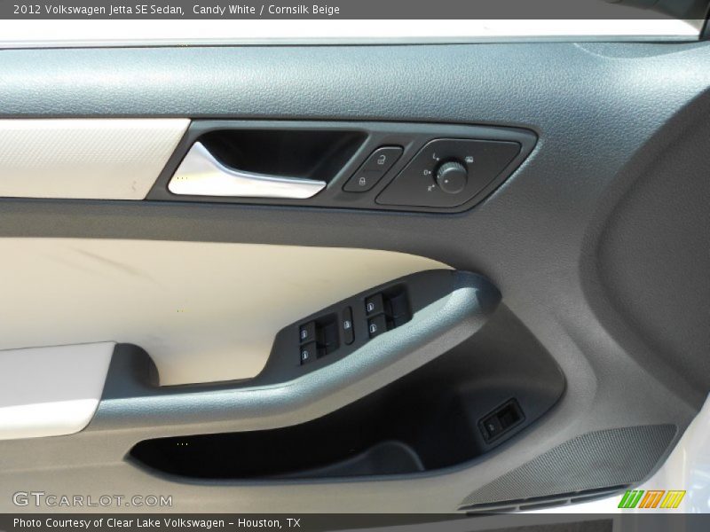 Candy White / Cornsilk Beige 2012 Volkswagen Jetta SE Sedan