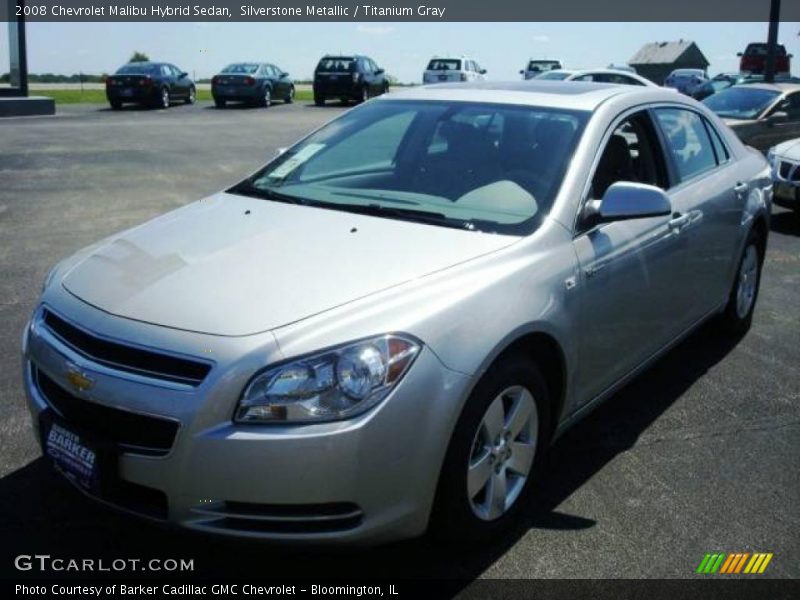 Silverstone Metallic / Titanium Gray 2008 Chevrolet Malibu Hybrid Sedan