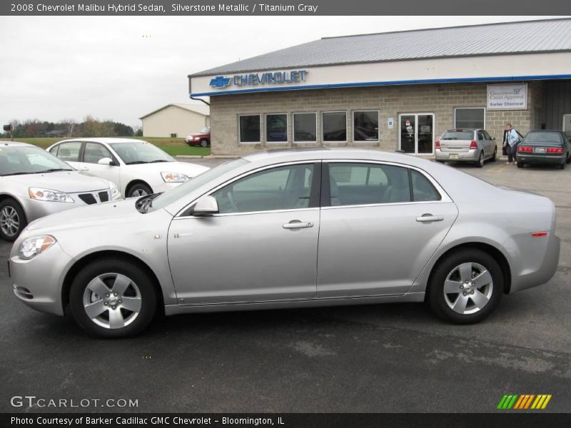 Silverstone Metallic / Titanium Gray 2008 Chevrolet Malibu Hybrid Sedan