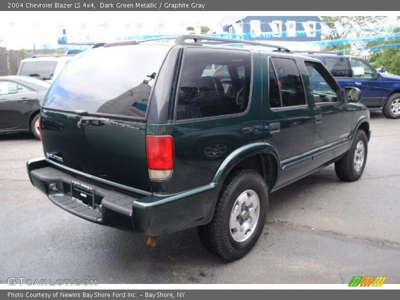 Dark Green Metallic / Graphite Gray 2004 Chevrolet Blazer LS 4x4