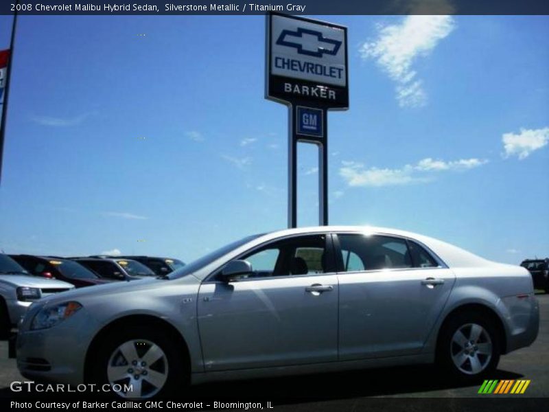 Silverstone Metallic / Titanium Gray 2008 Chevrolet Malibu Hybrid Sedan