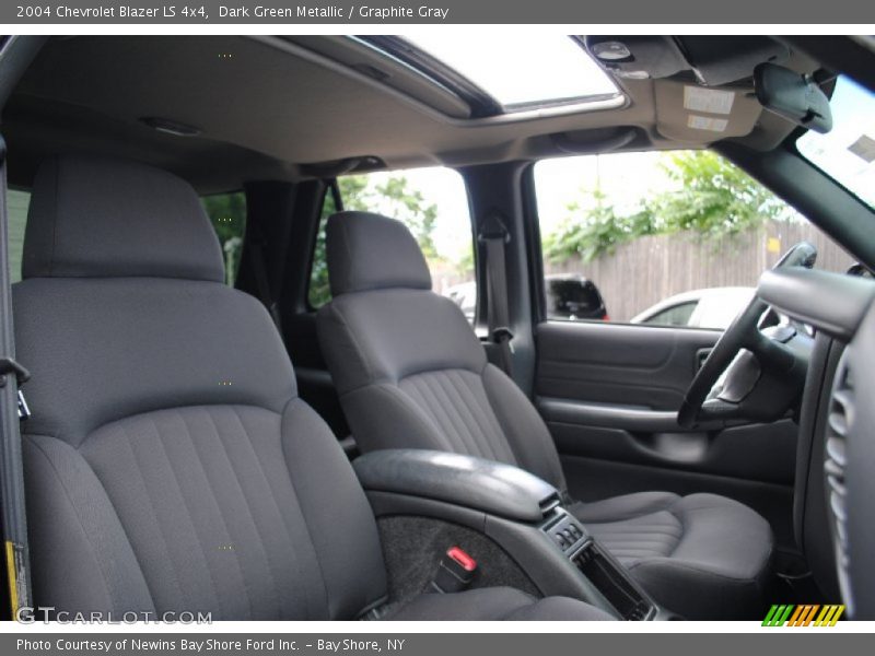 Dark Green Metallic / Graphite Gray 2004 Chevrolet Blazer LS 4x4