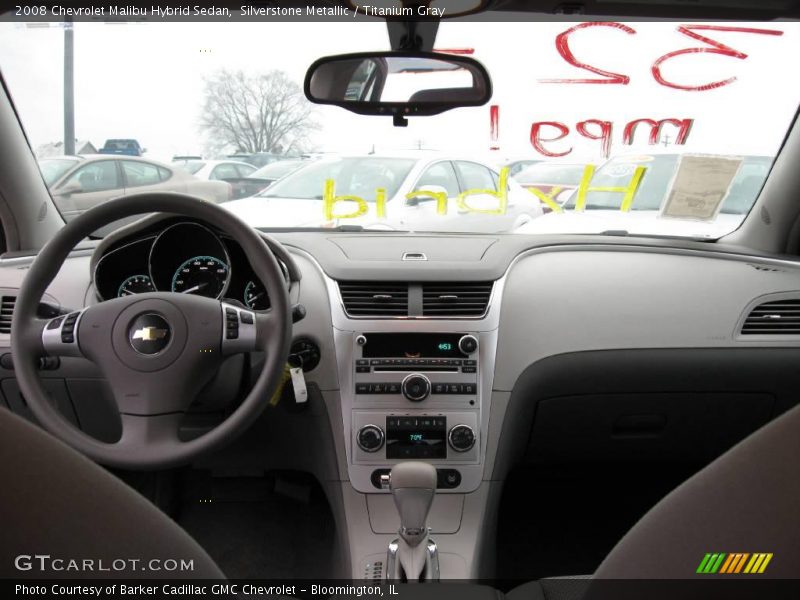 Silverstone Metallic / Titanium Gray 2008 Chevrolet Malibu Hybrid Sedan